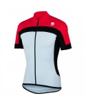 MAILLOT MANGA CORTA SPORTFUL PISTA NEGRO/BLANCO/ROJO