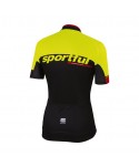 MAILLOT MANGA CORTA SPORTFUL SC TEAM NEGRO/FLUOR/ROJO