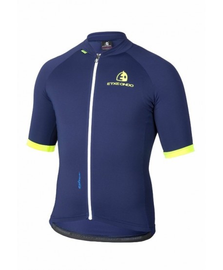 MAILLOT MANGA CORTA ETXEONDO ENTZUN AZUL/FLUOR