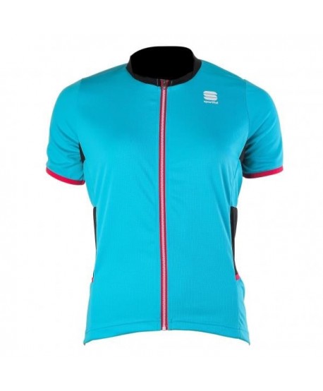 MAILLOT MANGA CORTA SPORTFUL LUNA MUJER TURQUESA/ROSA