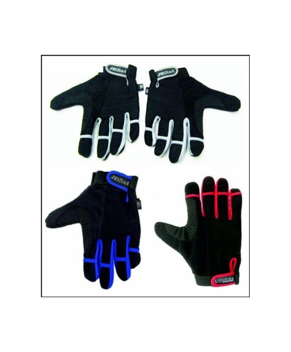 GUANTES INVIERNO VENTURA GEL NEGRO/ROJO