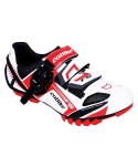 ZAPATILLAS  CATLIKE FELINUS MTB BLANCA Y ROJA