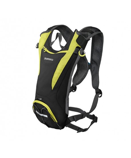 MOCHILA SHIMANO U2 LIMA Y NEGRA